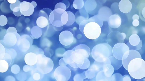 Drifting moonlit bubbles over a dreamy sapphire haze.