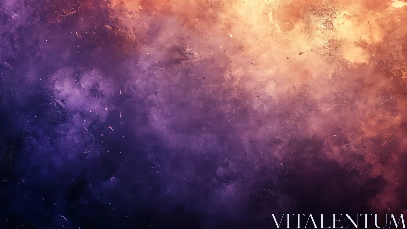 Diffuse gradient field transitions from deep violet to orange