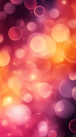 Geometric bokeh sphere field in warm gradient diffusion.