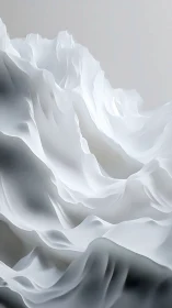 Soft sculpted peaks in soothing white and gentle gray tones.