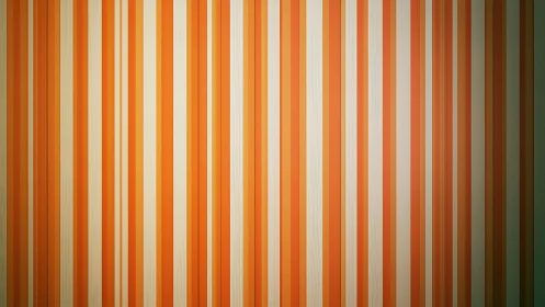 Vertical orange and beige striped wall pattern design.