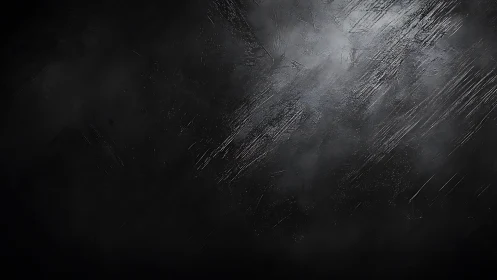 Velvet storm of charcoal scratches across shadowed void.