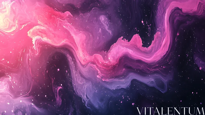 Cosmic magenta nebula flow with swirling astral gradients.