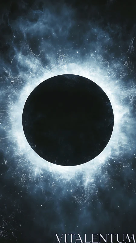 Cosmic eclipse halo ignites a ghostly ring of starlight.