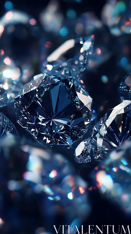 Starlit diamonds drift in deep midnight shimmered constellations.