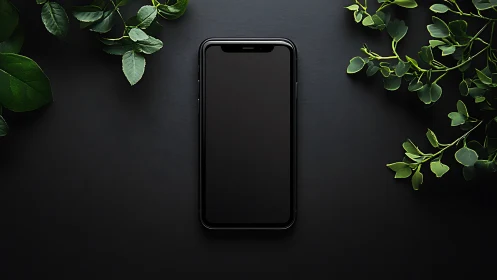 Modern Device Meets Nature's Embrace.