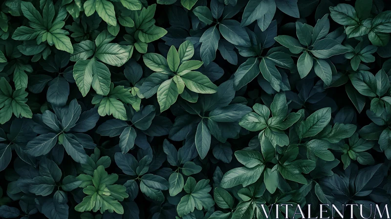 Chiaroscuro foliage array with tonal green variance mapping.