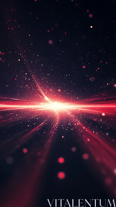 Starlit data streams race toward a radiant cosmic core