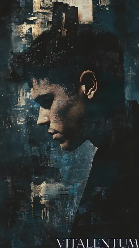 Brooding city silhouette captures a quiet, reflective mood