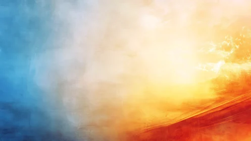 Sunrise Meeting Dusk in Vibrant Color Transition.