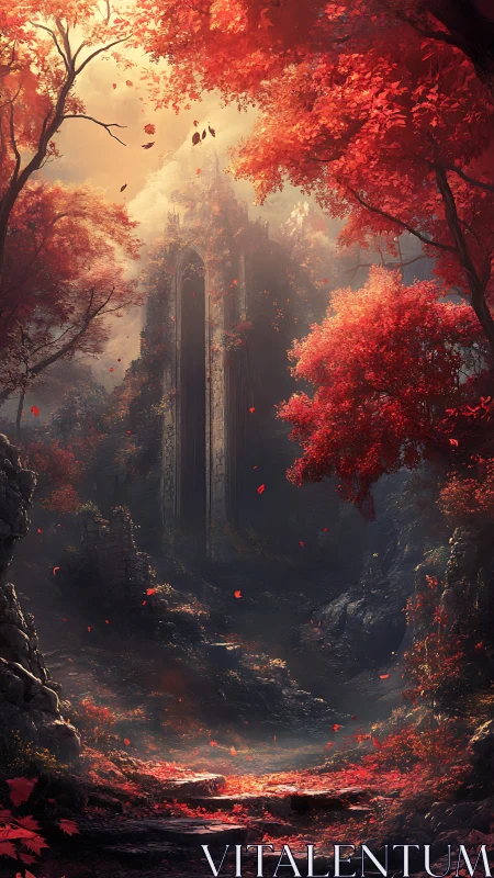 Autumn Cathedral in Crimson Forest.