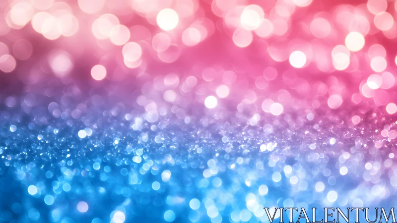 Sparkling Pink and Blue Bokeh Abstract Background Design.
