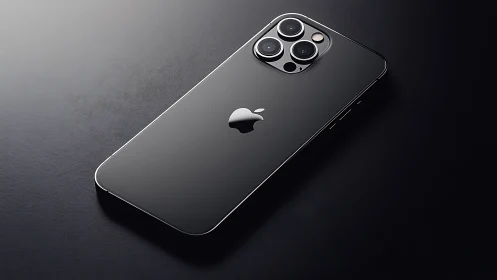 Sleek Black iPhone Pro with Stunning Triple Camera Setup