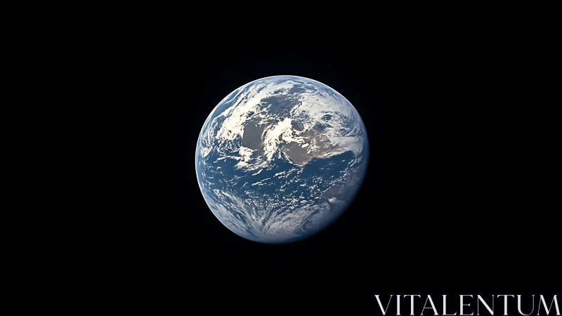 Earth is shown in partial illumination against a black backdrop