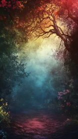 Enchanted Forest Gateway Glows With Mystical Light