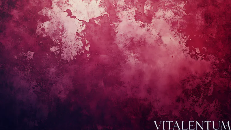 Textured crimson wall with distressed abstract gradient.