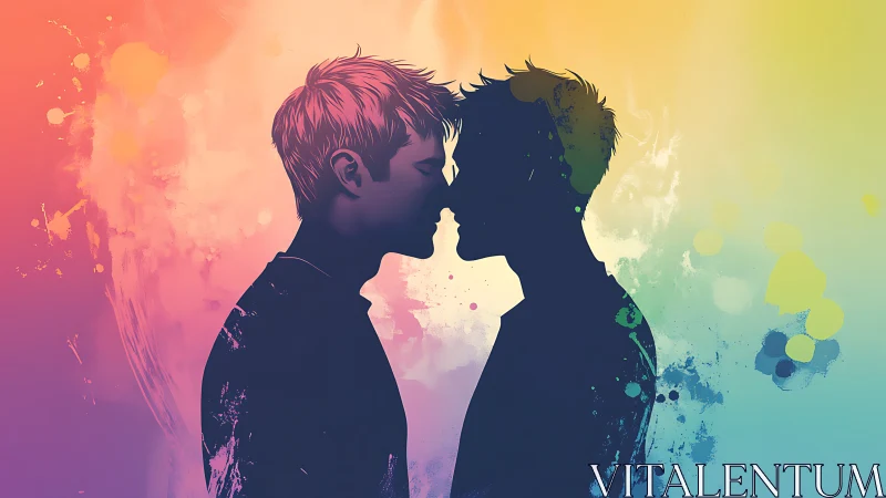 Two Souls Converge: Chromatic Silhouettes of Connection