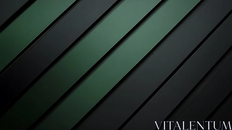Diagonal green and black metallic abstract background.
