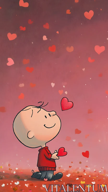 Dreamer's Heart Garden: Whimsy Blooms in Rosy Reverie.