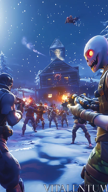 Snowbound squad battles glowing-eyed monsters at cabin