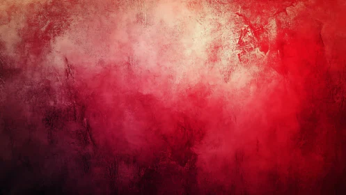 Red textured gradient wall shows rough abstract surface