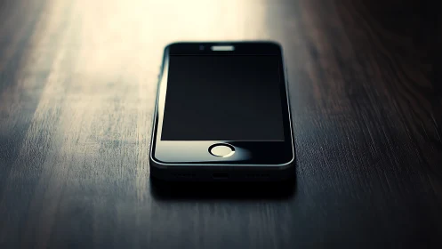 Sleek Device Glows Against Weathered Timber Canvas