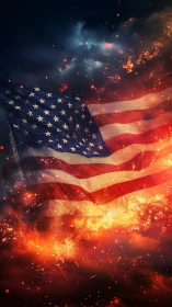 Stars and Stripes Ignite the Cosmic Inferno