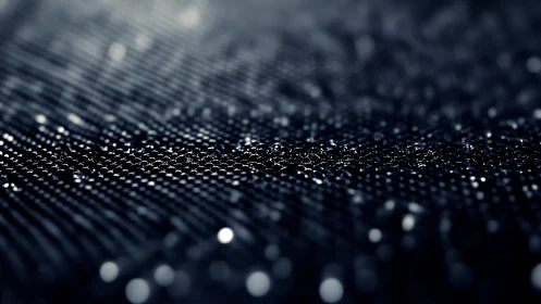 Abstract close-up of dark metallic spheres in a futuristic style.