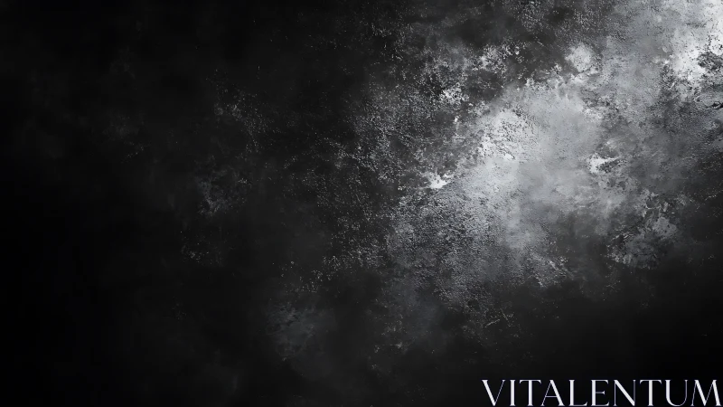 Dark textured surface shows rough grayscale gradient spread