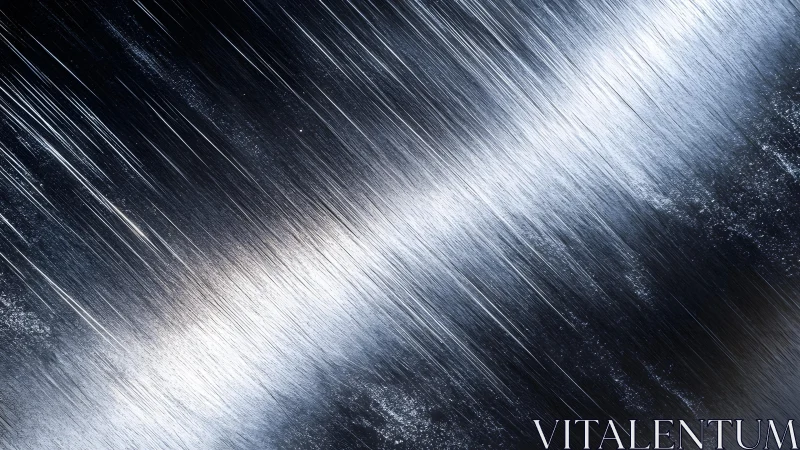 Abstract brushed metal texture with diagonal light streaks.