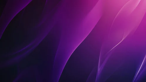 Gradient-lit translucent waves form layered magenta-violet field