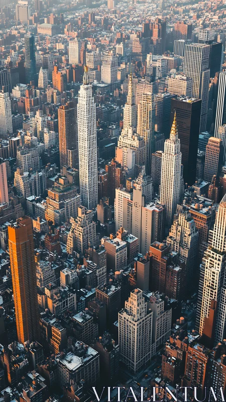 Sunlit skyscraper canyons crown a humming winter metropolis.