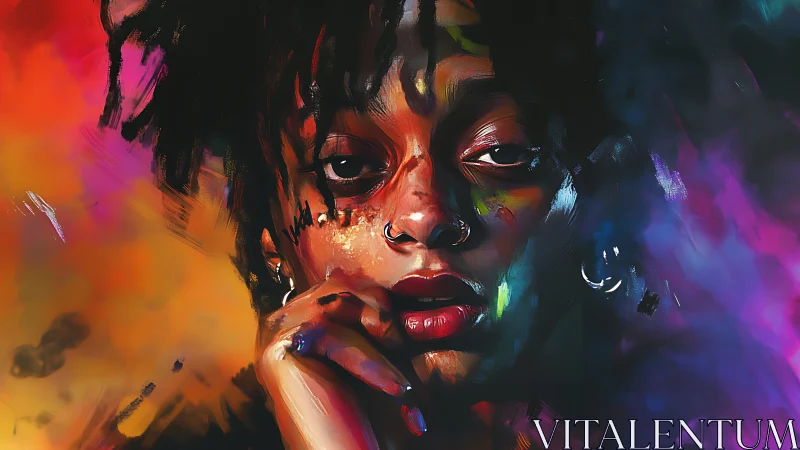 Color-drenched gaze drifts through smoke and neon memory