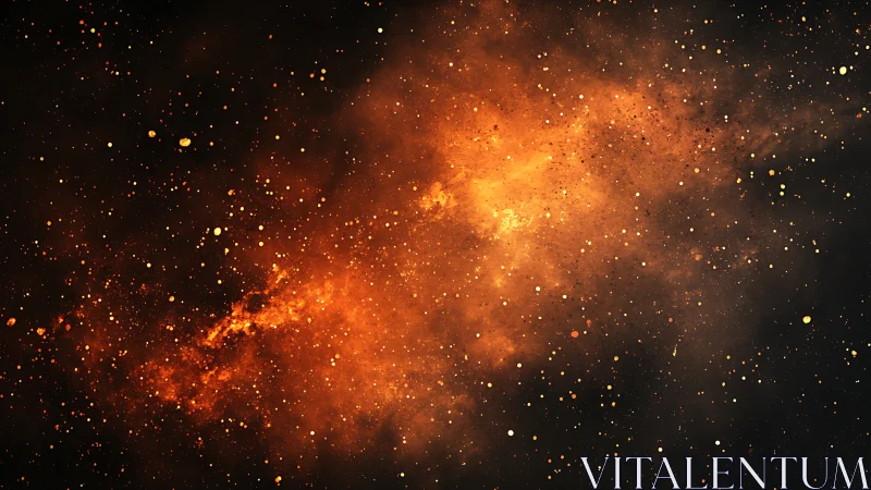 Cosmic Fireworks: A Dance of Light and Dust.