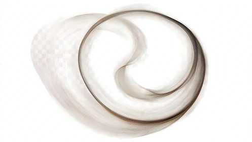 Gentle looping swirl of soft abstract lines invites calm