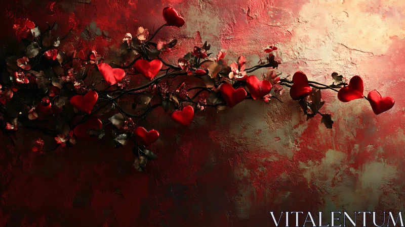 Love Takes Flight Among the Textured Walls.