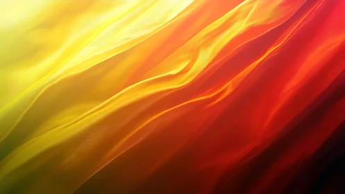 Flowing molten silk waves in radiant sunset spectrum.