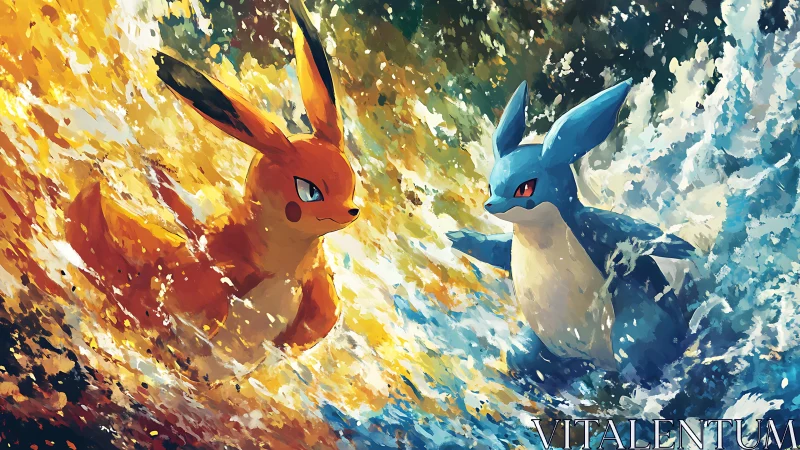 Elemental rivals crash together in a storm of paint and power