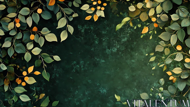 Whispering teal leaves quietly frame a secret forest stage