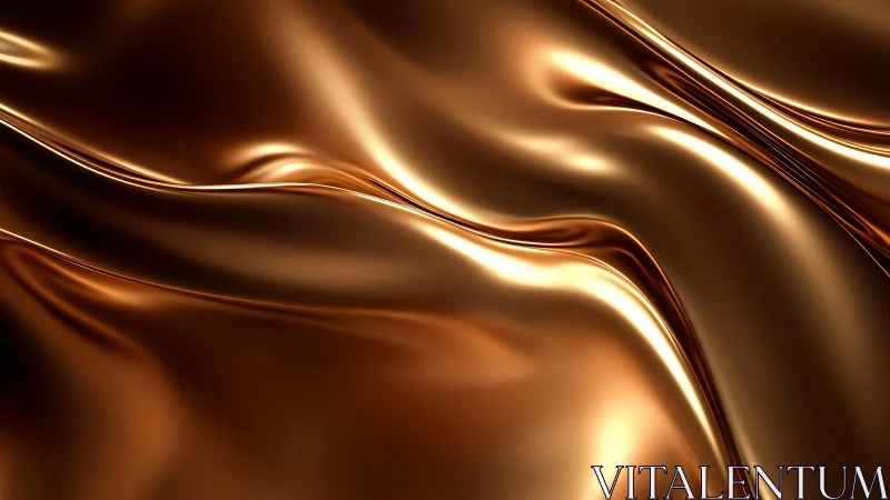 Luxurious flowing bronze silk texture, abstract modern background.