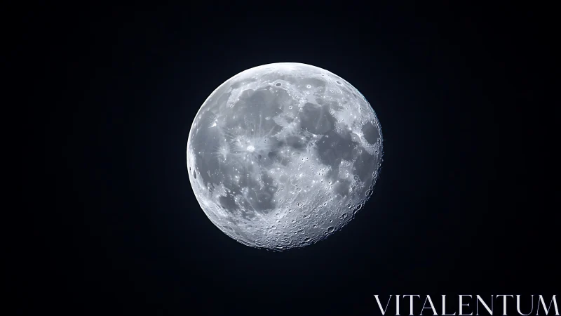 Detailed close-up photograph of the Moon against dark sky.