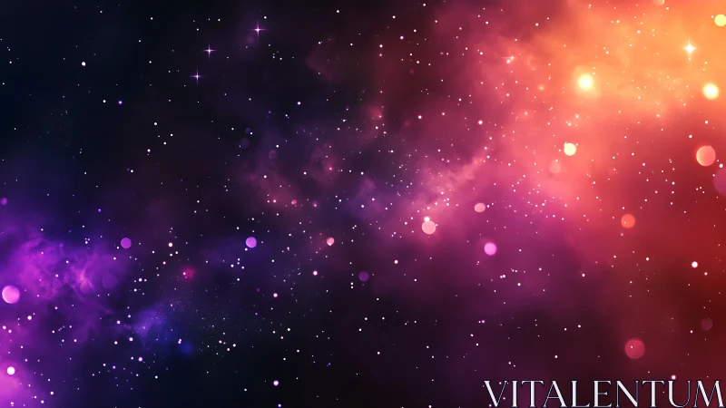 Neon nebula confetti drifting through a candyflare cosmos.