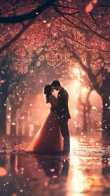 Romance Under Golden Blooms.