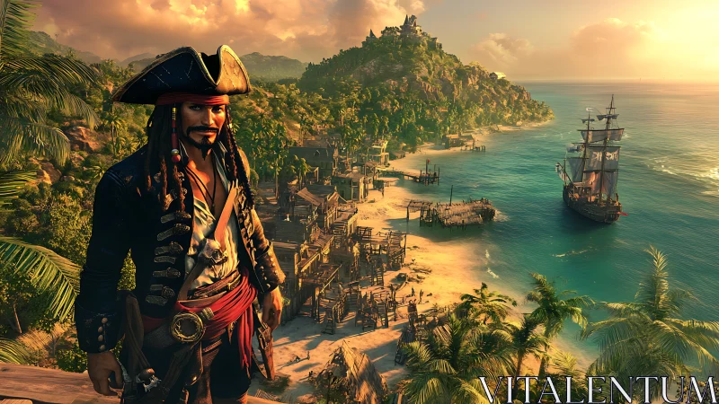 Pirate's Golden Horizon: Adventure Awaits.