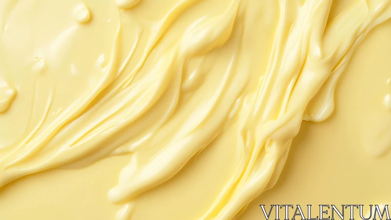 Smooth creamy butter texture in close-up abstract food photography.