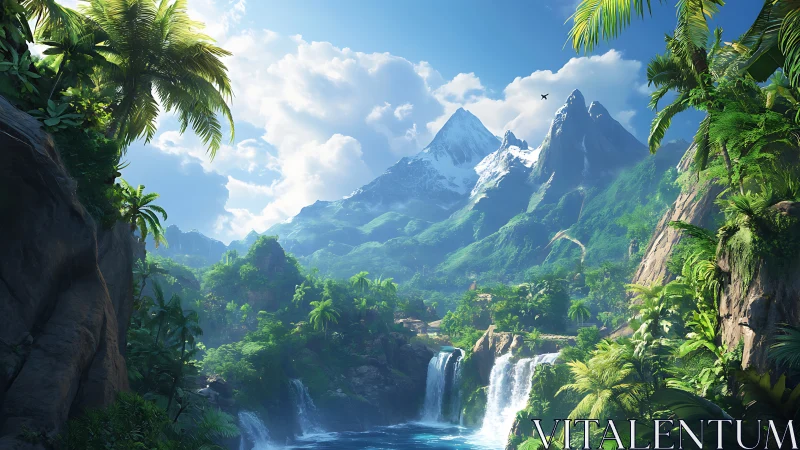 Majestic Mountains and Tropical Paradise Unite