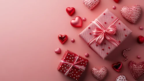 Treasures of Affection: Pink Stage Bursts with Shimmering Valentine Declarations