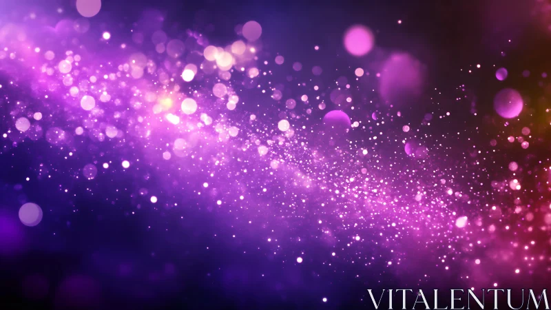 Glowing violet stardust drifting through a dreamy night sky.