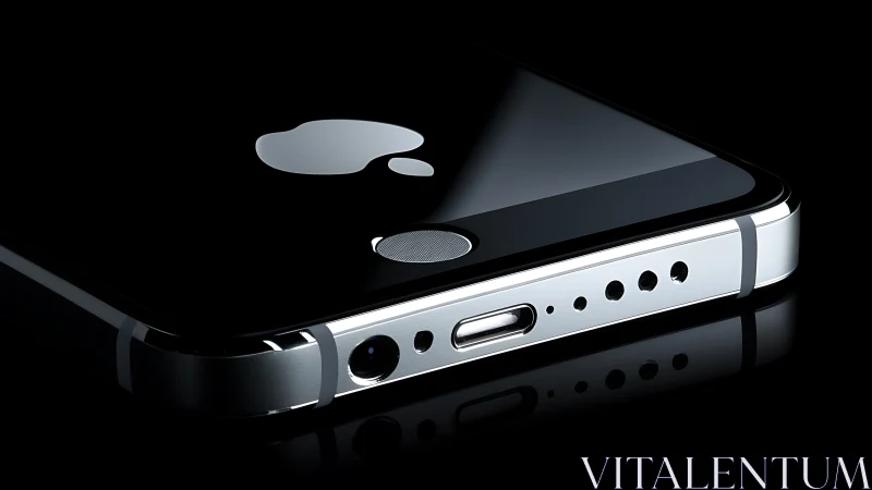 Gleaming Black Mirror: Contemporary Mobile Device Elegance