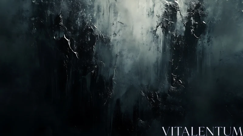 Dark abstract vertical texture with misted light center.